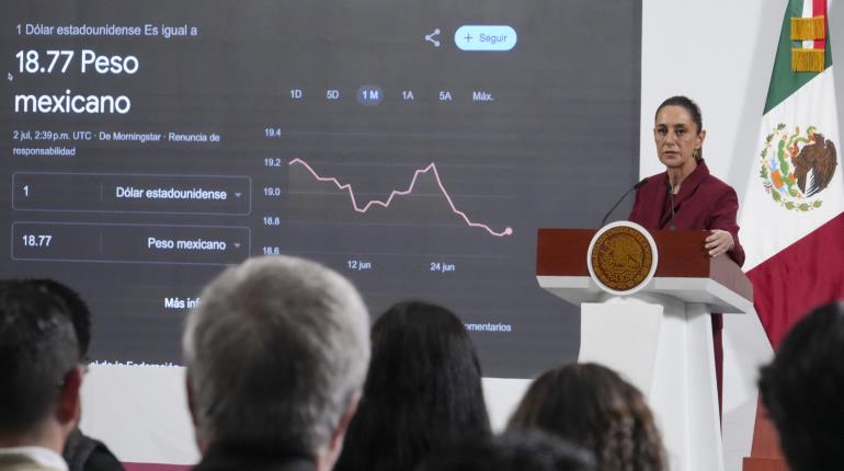 Defiende Sheinbaum peso mexicano, tras acusaciones de EE.UU. de lavado de dinero en bancos