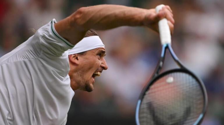 Alexander Zverev, cayó en la primera ronda de Wimbledon