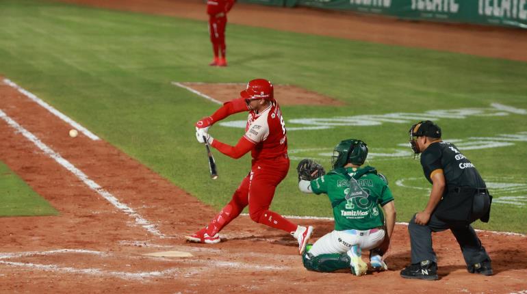 El primero de la serie es escarlata, Diablos vence 5-4 a Olmecas