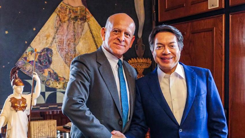 Se reúne Mario Delgado con Juan Ferrer, embajador de México ante la UNESCO Se reúne Mario Delgado con Juan Ferrer, embajador de México ante la UNESCO