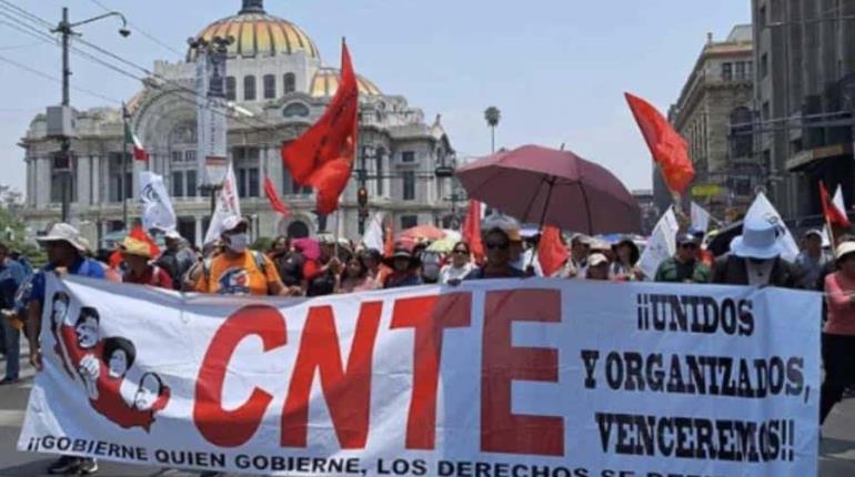 CNTE retoma movilizaciones en la CDMX