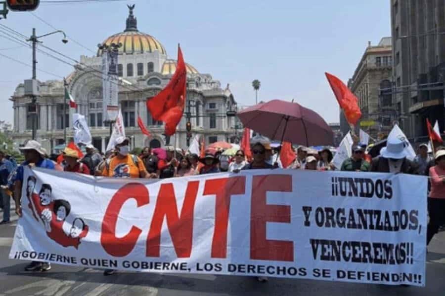 CNTE retoma movilizaciones en la CDMX CNTE retoma movilizaciones en la CDMX