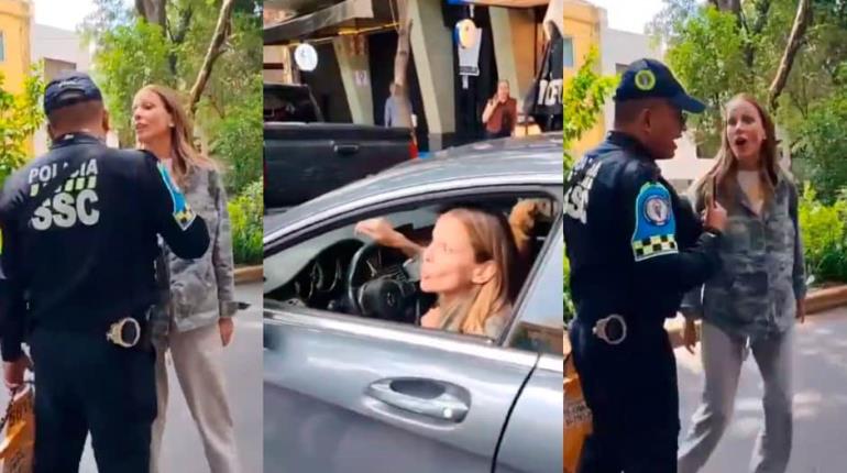Graban a mujer insultando a policía de la CDMX; la llaman "Lady Racista"