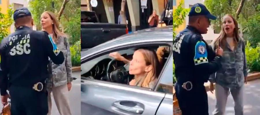 Graban a mujer insultando a policía de la CDMX; la llaman "Lady Racista" Graban a mujer insultando a policía de la CDMX; la llaman "Lady Racista"