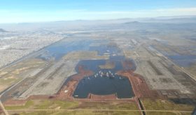 Zona del Aeropuerto de Texcoco está inundado: Conanp