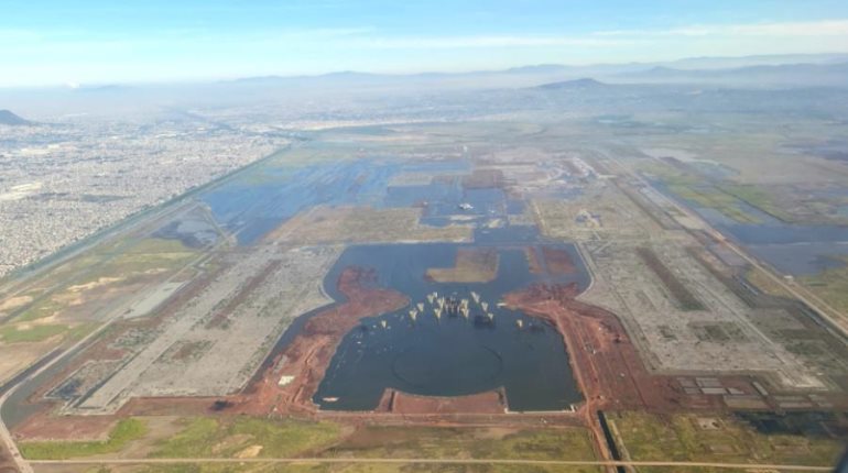 Zona del Aeropuerto de Texcoco está inundado: Conanp