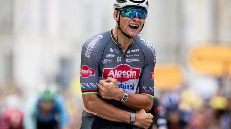 Mathieu Van der Poel gana segunda etapa y es líder del Tour de Francia