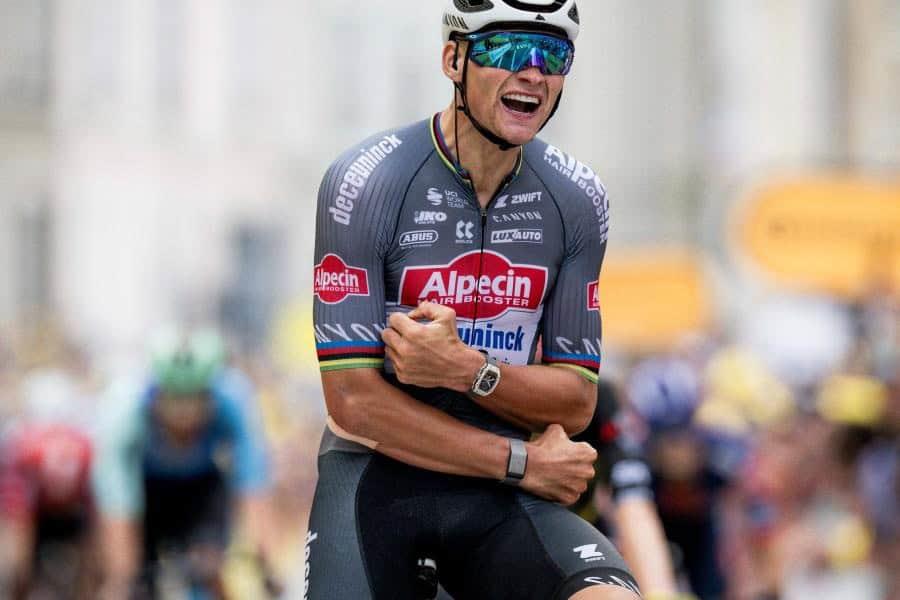 Mathieu Van der Poel gana segunda etapa y es líder del Tour de Francia Mathieu Van der Poel gana segunda etapa y es líder del Tour de Francia