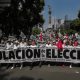 Marchan contra elección judicial y exigen su anulación en CDMX