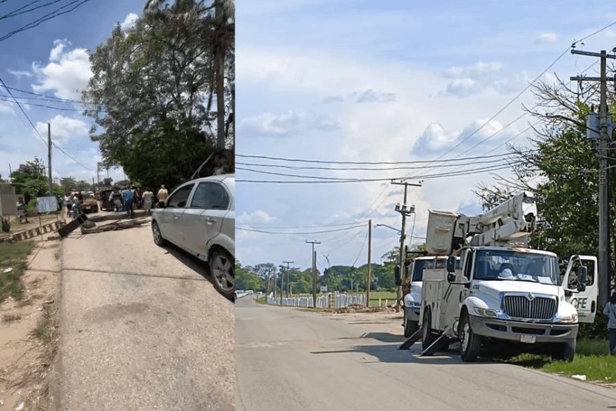 Habitantes de El Cedral bloquearon la carretera a Torno Largo por falta de luz Habitantes de El Cedral bloquearon la carretera a Torno Largo por falta de luz