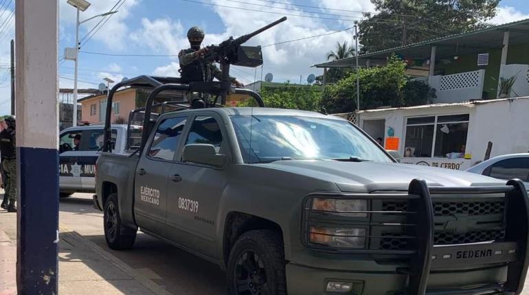 Reforzamiento en Comalcalco fue con 100 elementos de fuerzas federales: 30 Zona Militar