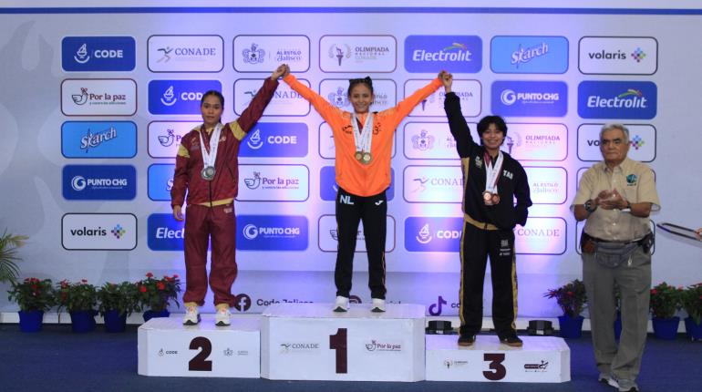 Tabasqueñas ganan oro, plata y bronce en levantamiento de pesas en la Olimpiada Nacional