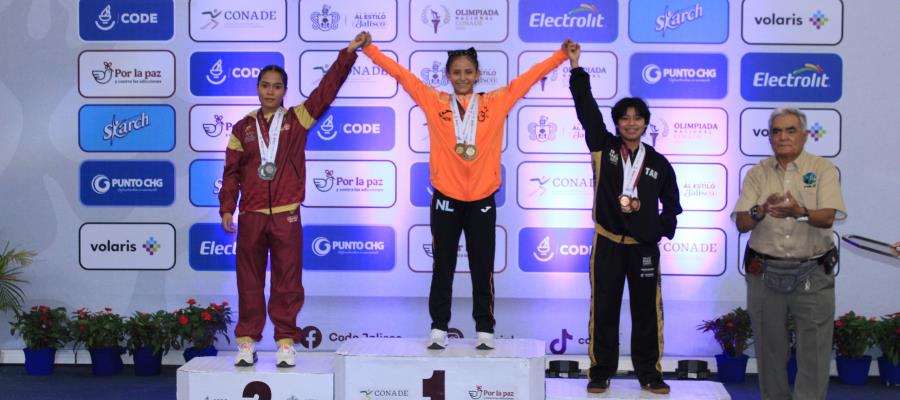 Tabasqueñas ganan oro, plata y bronce en levantamiento de pesas en la Olimpiada Nacional Tabasqueñas ganan oro, plata y bronce en levantamiento de pesas en la Olimpiada Nacional
