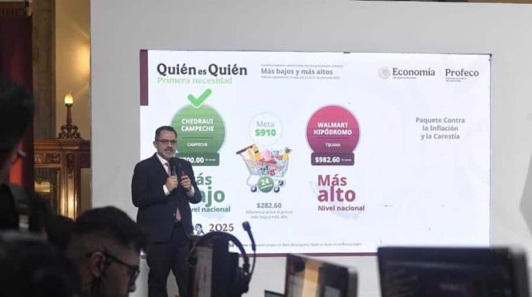 Baja precio de la canasta básica en 3.81% a nivel país: Profeco