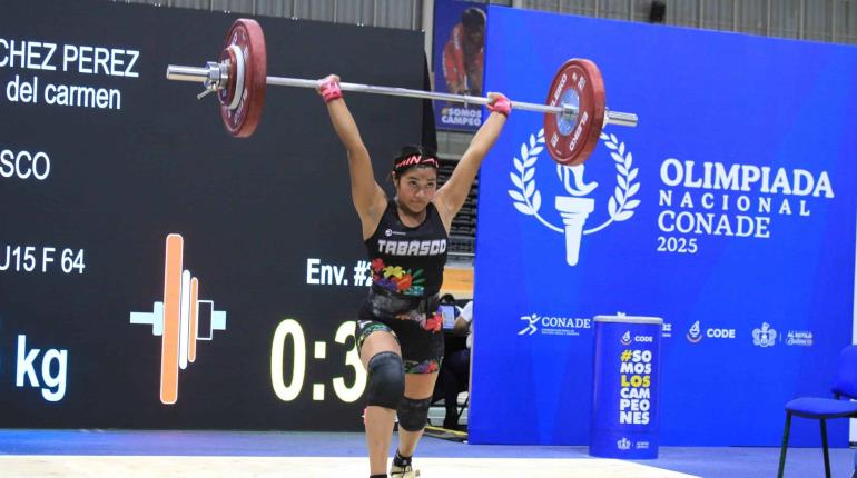 Gloria Sánchez consigue dos platas y un bronce para Tabasco en la Olimpiada Nacional