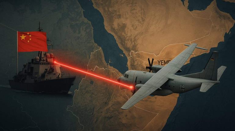 Alemania acusa a China de apuntar con láser a un avión alemán