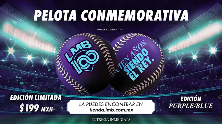 Liga Mexicana de Beisbol anuncia pelota conmemorativa edición limitada