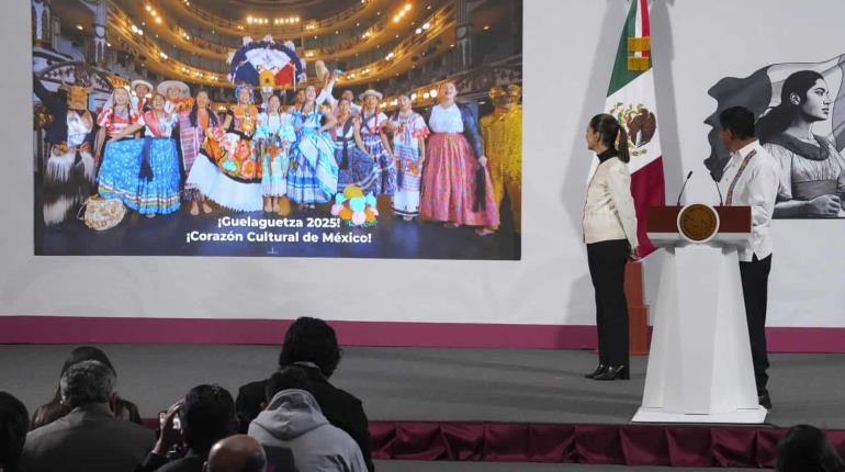 Llevan la Guelaguetza a La Mañanera; anuncian calendario de actividades