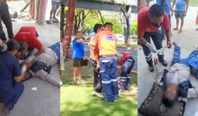 Se accidentan motociclistas en Centro y Nacajuca; los envían al hospital