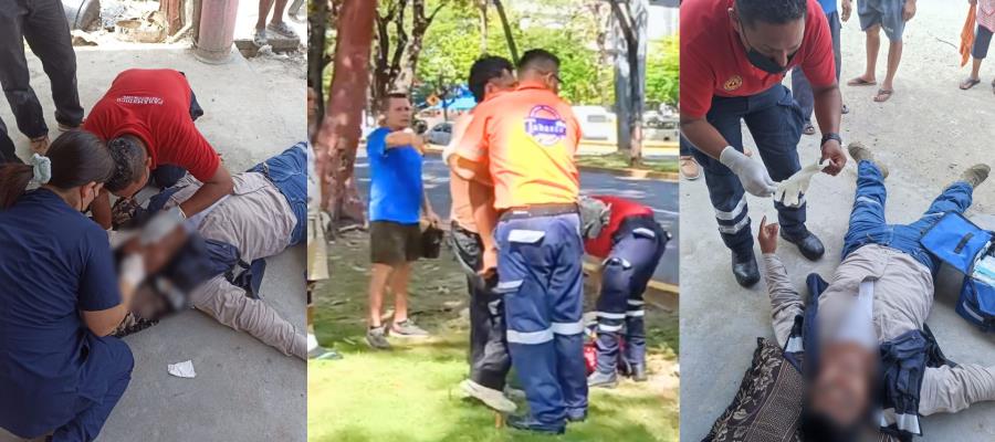 Se accidentan motociclistas en Centro y Nacajuca; los envían al hospital Se accidentan motociclistas en Centro y Nacajuca; los envían al hospital