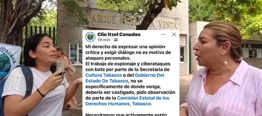 Activista denuncia espionaje y ciberataques, tras increpar a la secretaria Aída Castillo; pide la intervención de la CEDH Activista denuncia espionaje y ciberataques, tras increpar a la secretaria Aída Castillo; pide la intervención de la CEDH