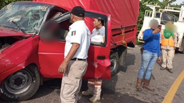 Accidente en la Pichucalco-Teapa deja un fallecido y 3 lesionados