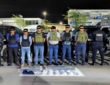 Detienen a 6 en Centro relacionados con el delito de derecho de cobro de piso
