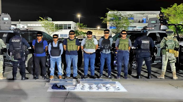 Detienen a 6 en Centro relacionados con el delito de derecho de cobro de piso
