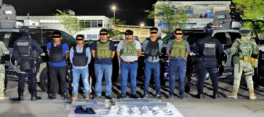 Detienen a 6 en Centro relacionados con el delito de derecho de cobro de piso Detienen a 6 en Centro relacionados con el delito de derecho de cobro de piso