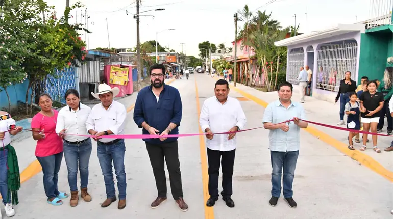 Entrega gobierno estatal 30 mdp en obras en Teapa y Tacotalpa