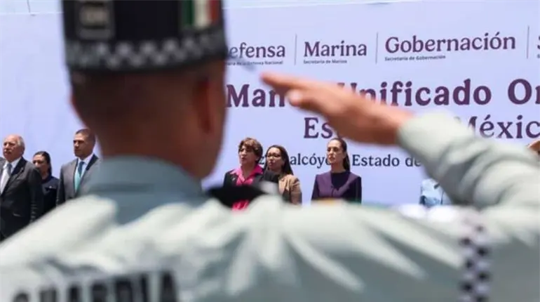 Encabeza Sheinbaum presentación de Mando Único en la zona oriente del Edomex