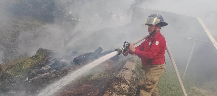 Sofocan bomberos de PC Tabasco incendios de pastizal que amenazaban viviendas Sofocan bomberos de PC Tabasco incendios de pastizal que amenazaban viviendas