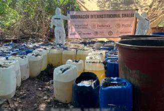 Desmantelan 6 narcolaboratorios en Sinaloa junto con casi 5 toneladas de droga