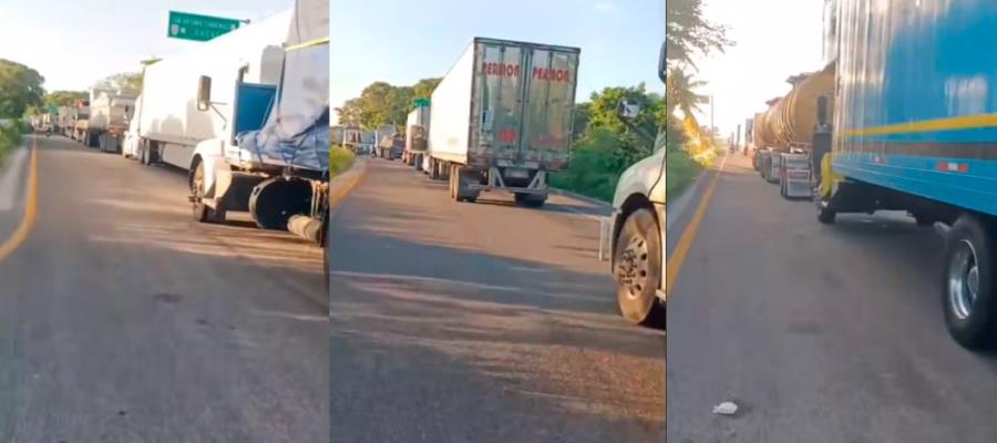 Ante bloqueo hacia Ciudad del Carmen, GN recomienda usar rutas alternas Ante bloqueo hacia Ciudad del Carmen, GN recomienda usar rutas alternas