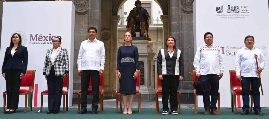 Rinden homenaje en Palacio Nacional a Benito Juárez por su 153 aniversario luctuoso Rinden homenaje en Palacio Nacional a Benito Juárez por su 153 aniversario luctuoso