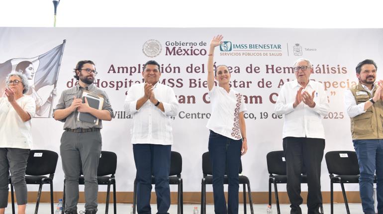 Anuncia Sheinbaum inversión de 2 mil mdp para Tabasco en materia de salud