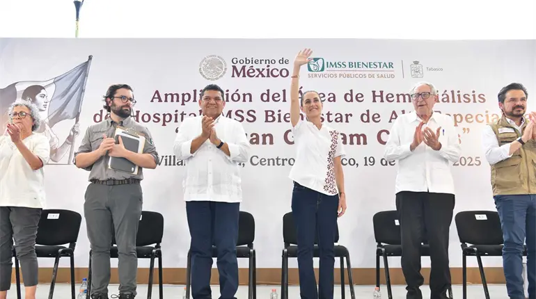 Anuncia Sheinbaum inversión de 2 mil mdp para Tabasco en materia de salud