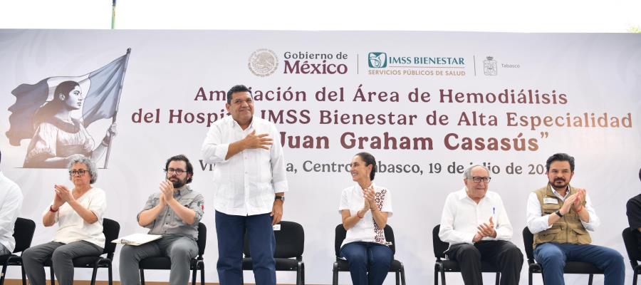 Reitera May que su gobierno devolverá la paz a Tabasco