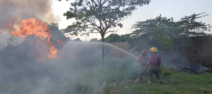 Atiende Protección Civil 5 incendios en Centro Atiende Protección Civil 5 incendios en Centro