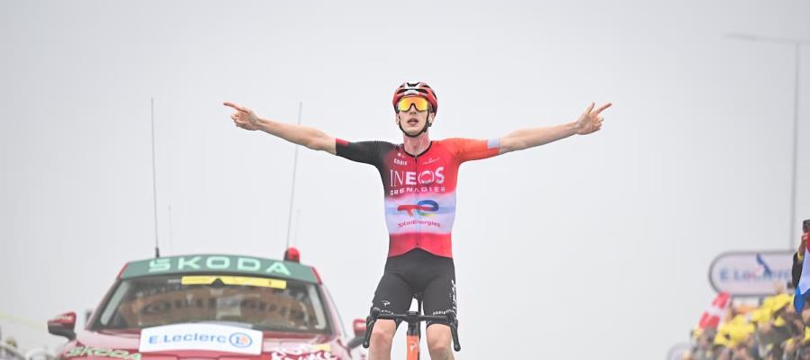 Thymen Arensman gana la etapa 14 del Tour de Francia Thymen Arensman gana la etapa 14 del Tour de Francia