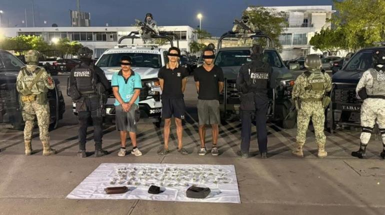 Capturan a tres presuntos distribuidores de drogas en Indeco