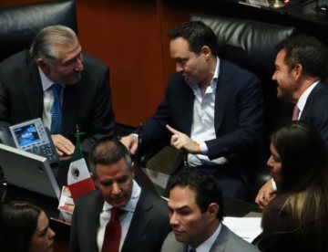Adán Augusto encabeza reunión de la Jucopo en el Senado, evita hablar del caso Bermúdez
