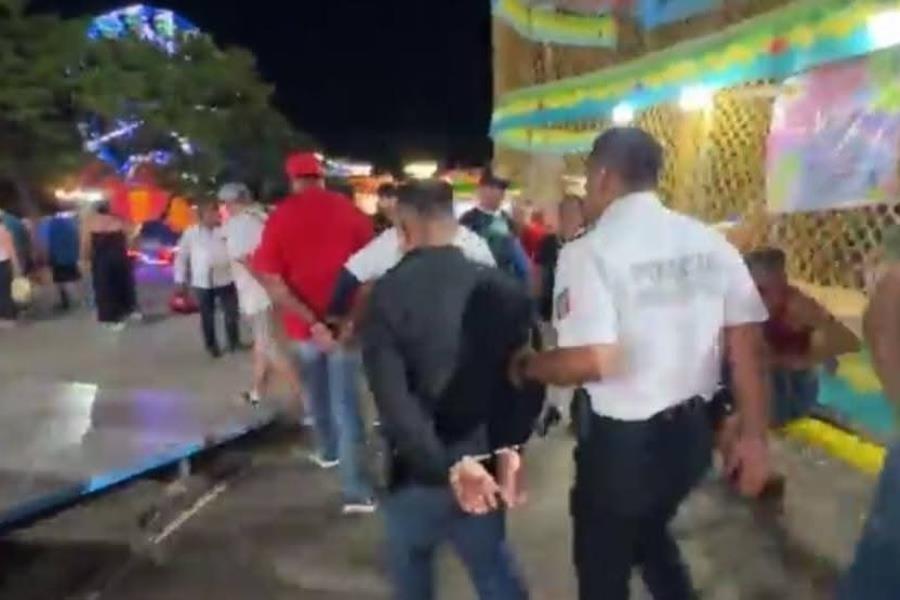 Detienen a estafadores que operaban en la Feria de Ciudad del Carmen