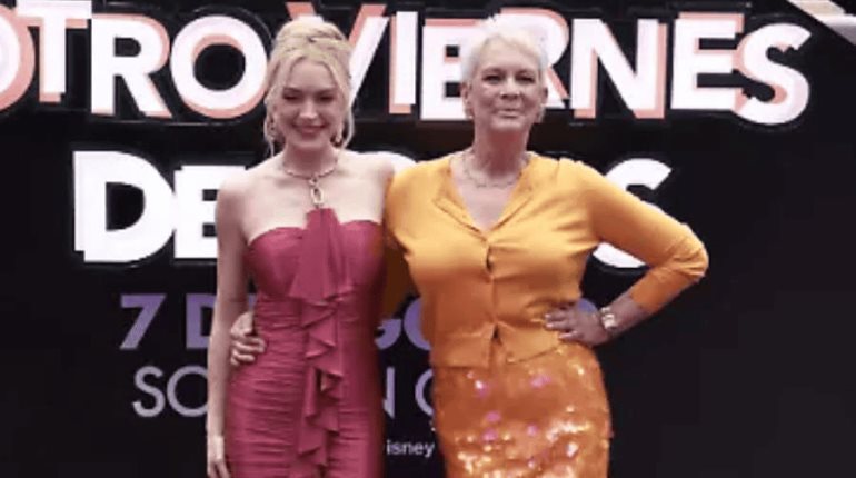 Lindsay Lohan y Jamie Lee Curtis llegan a la CDMX para promocionar Otro viernes de locos