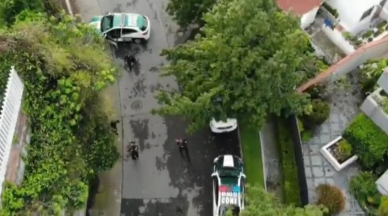 Tras persecución con apoyo de dron, SSC CDMX detiene a dos sujetos por presunto robo a vivienda
