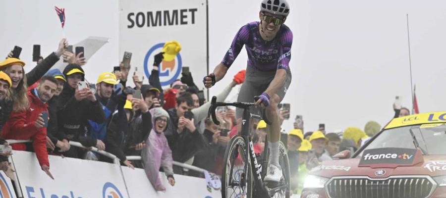 Ben O´Connor gana la etapa 18, considerada la prueba reina del Tour de Francia