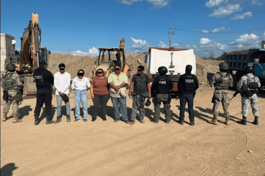Clausuran predio en Teapa donde extraían materiales pétreos sin autorización ambiental Clausuran predio en Teapa donde extraían materiales pétreos sin autorización ambiental