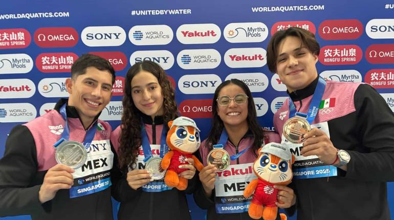 México gana primeras medallas en Mundial de Deportes Acuáticos