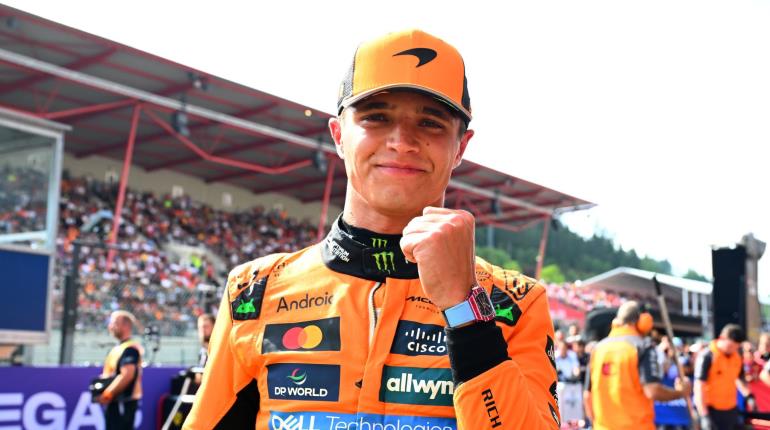 Lando Norris gana la pole position del Gran Premio de Bélgica