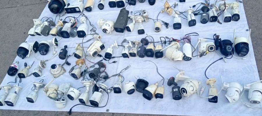 Quitan 75 cámaras "parásitos" en Indeco y Villa las Flores; oposición lo cuestiona